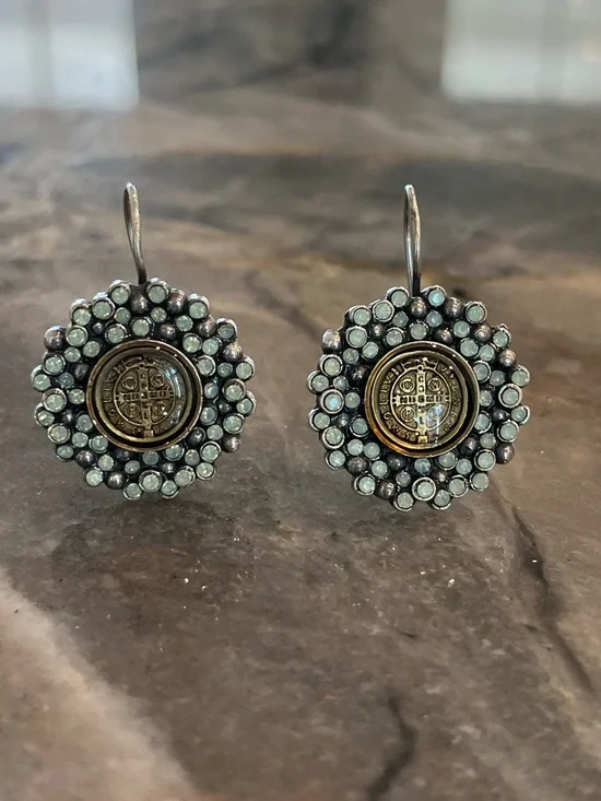 VIRGIN SAINTS & ANGELS CLOISTER EARRINGS - Picture 5 of 11